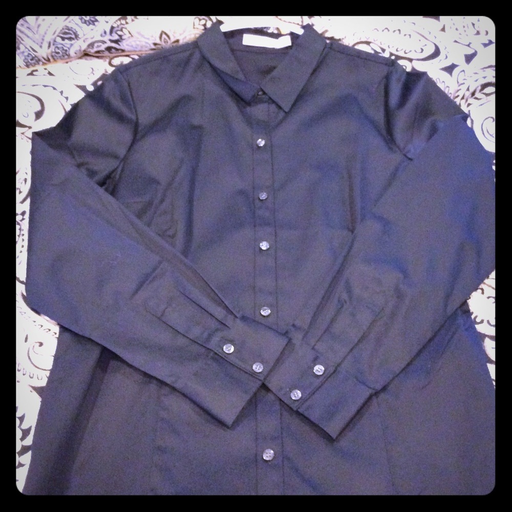 NWT! The Limited Button-down  Dress shirt-Black XL